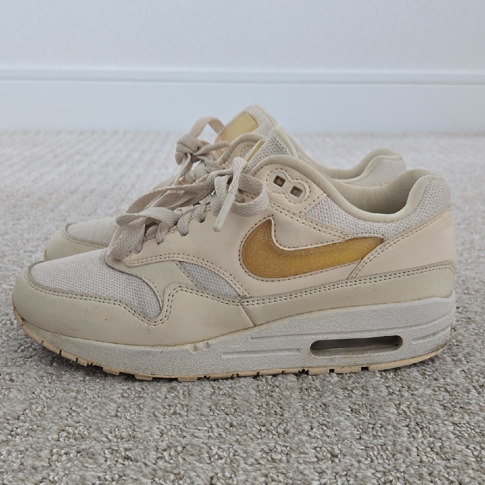Nike Cream and Gold Sneakers